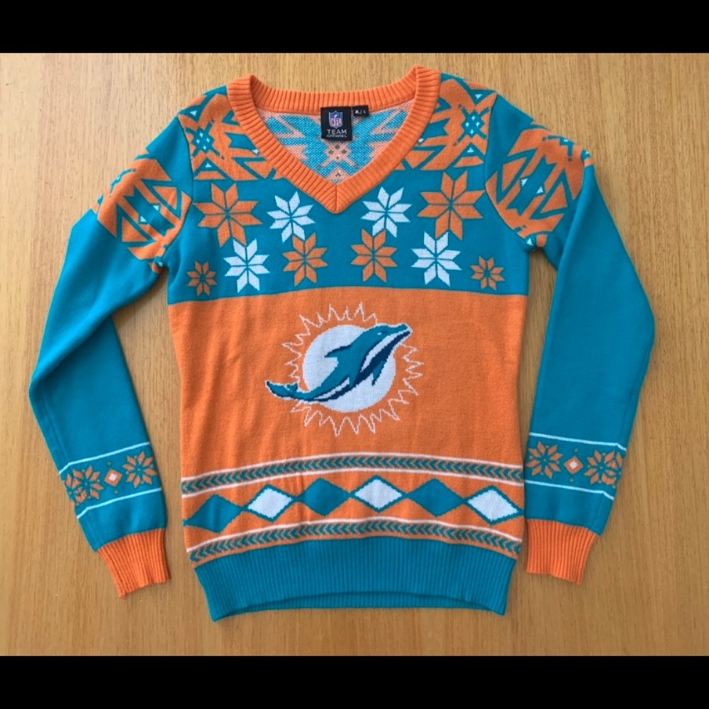 Miami Dolphins Ugly Christmas Sweater